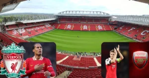 Liverpool and Arsenal at Anfield